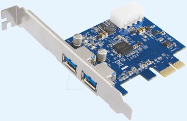 USB-Controller 3.0, 2-Port, PCI-Express Karte 