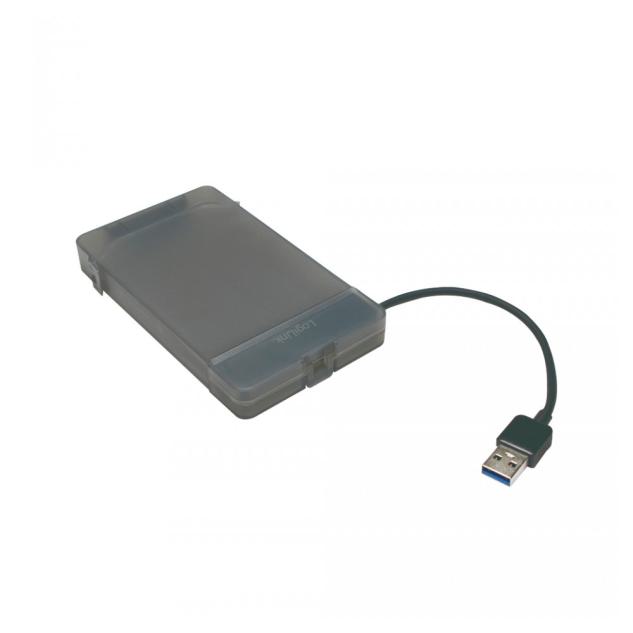 LogiLink AU0037 Speicherlaufwerksgehäuse 2.5 Zoll HDD / SSD-Gehäuse Grau 