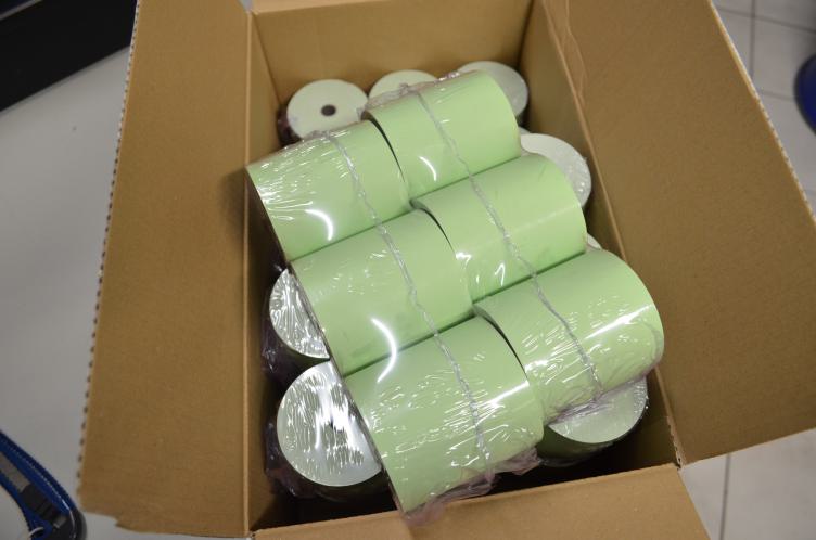 Bonrollen Thermopapier 80/80m / 12 grün BPA-frei 