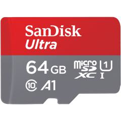 MicroSDXC 64GB Sandisk Ultra 100MB/s A1 CLass 10 