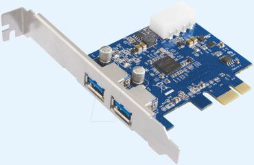 USB-Controller 3.0, 2-Port, PCI-Express Karte 