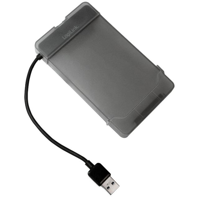 LogiLink AU0037 Speicherlaufwerksgehäuse 2.5 Zoll HDD / SSD-Gehäuse Grau 
