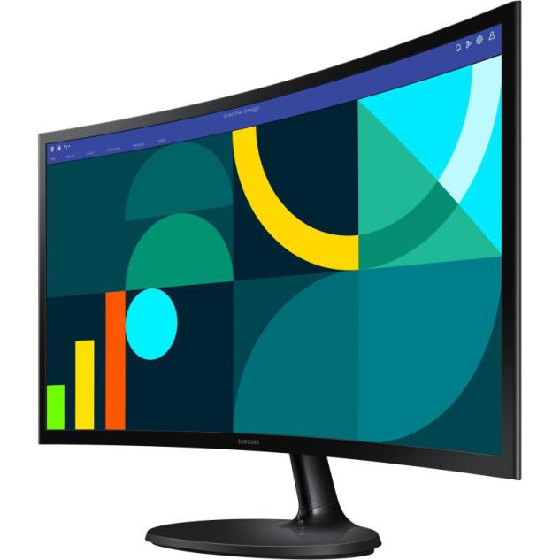 Samsung Essential S24C364EAU 24 Zoll Full HD VA LED Monitor - Schwarz curved 