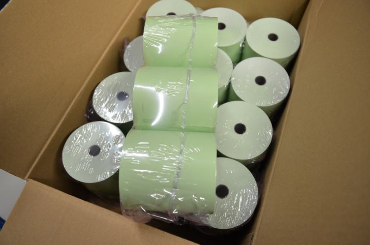 Bonrollen Thermopapier 80/80m / 12 grün BPA-frei 