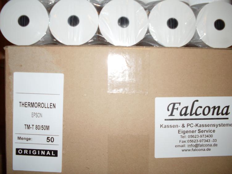 Bonrollen Thermopapier 80/50 BPA-frei 