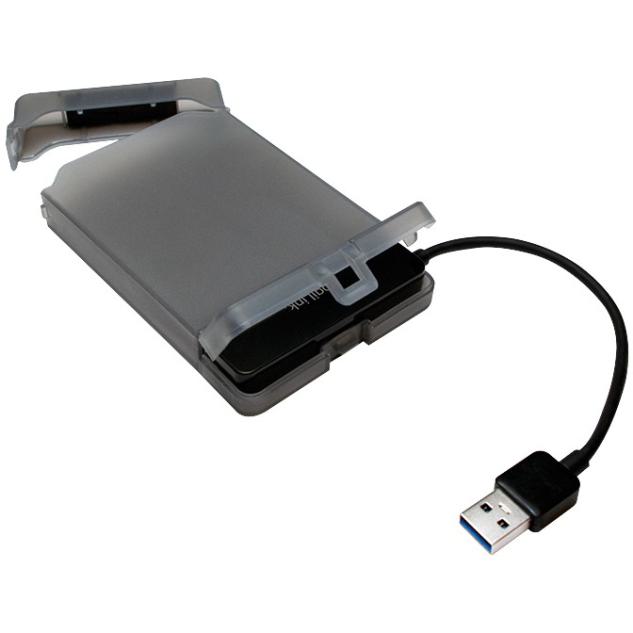 LogiLink AU0037 Speicherlaufwerksgehäuse 2.5 Zoll HDD / SSD-Gehäuse Grau 