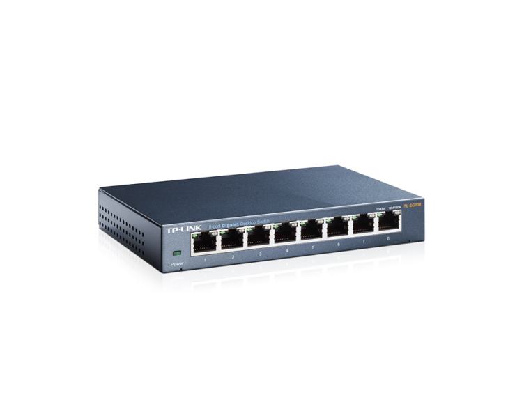 8 Port Gigabit Ethernet Switch Green Switch TL-SG1008D 