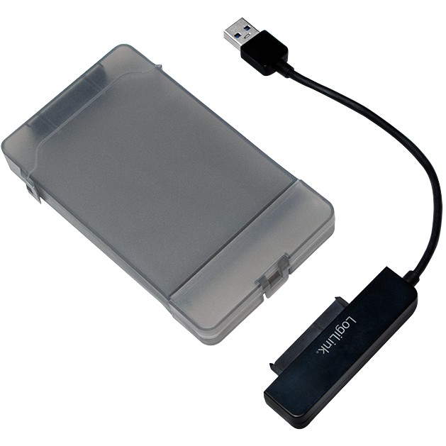 LogiLink AU0037 Speicherlaufwerksgehäuse 2.5 Zoll HDD / SSD-Gehäuse Grau 