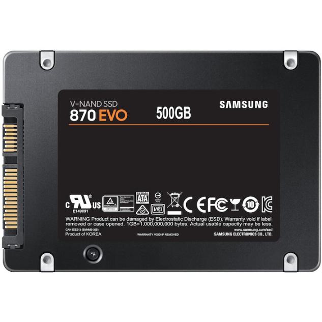 SSD 2.5" 500GB Samsung 870 EVO retail 