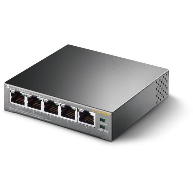 TP-Link TL-SG1005P Metall mit 4 PoE-Ports 